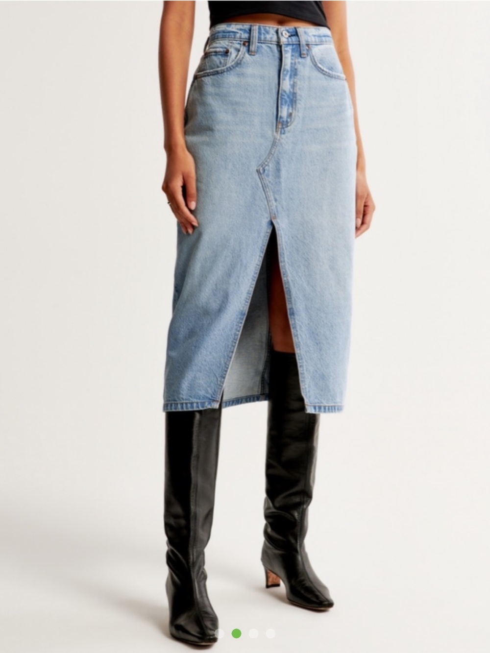 Abercrombie Midi Denim Skirt